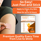 Live To Shine Turmeric Curcumin Topical Patches Joint Support - 30 Count - image 4