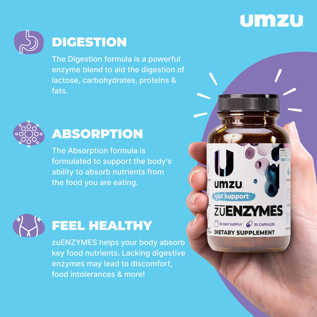 UMZU zuEnzymes Digestive Enzyme Supplement - 30 Capsules - image 2