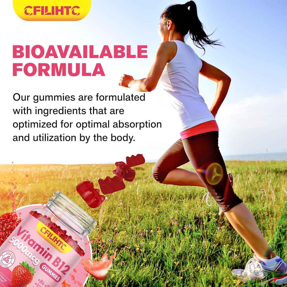 CFILIHTC Vitamin B12 Gummies for Women & Men