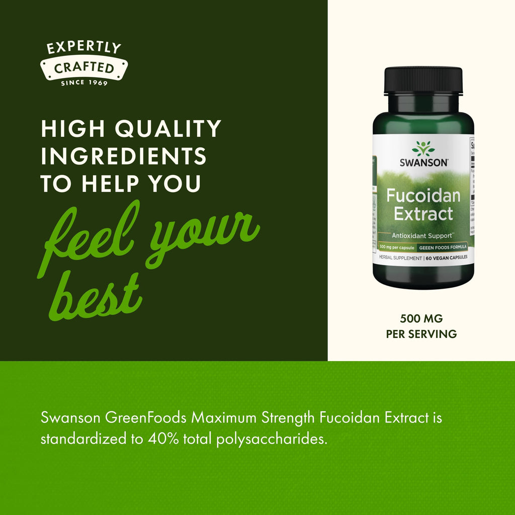 Swanson Maximum Strength Fucoidan Extract Immune Support Supplement