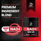 DEDICAD NAD Supplement 1000 mg Energy & Brain Function - 60 Capsules - image 2