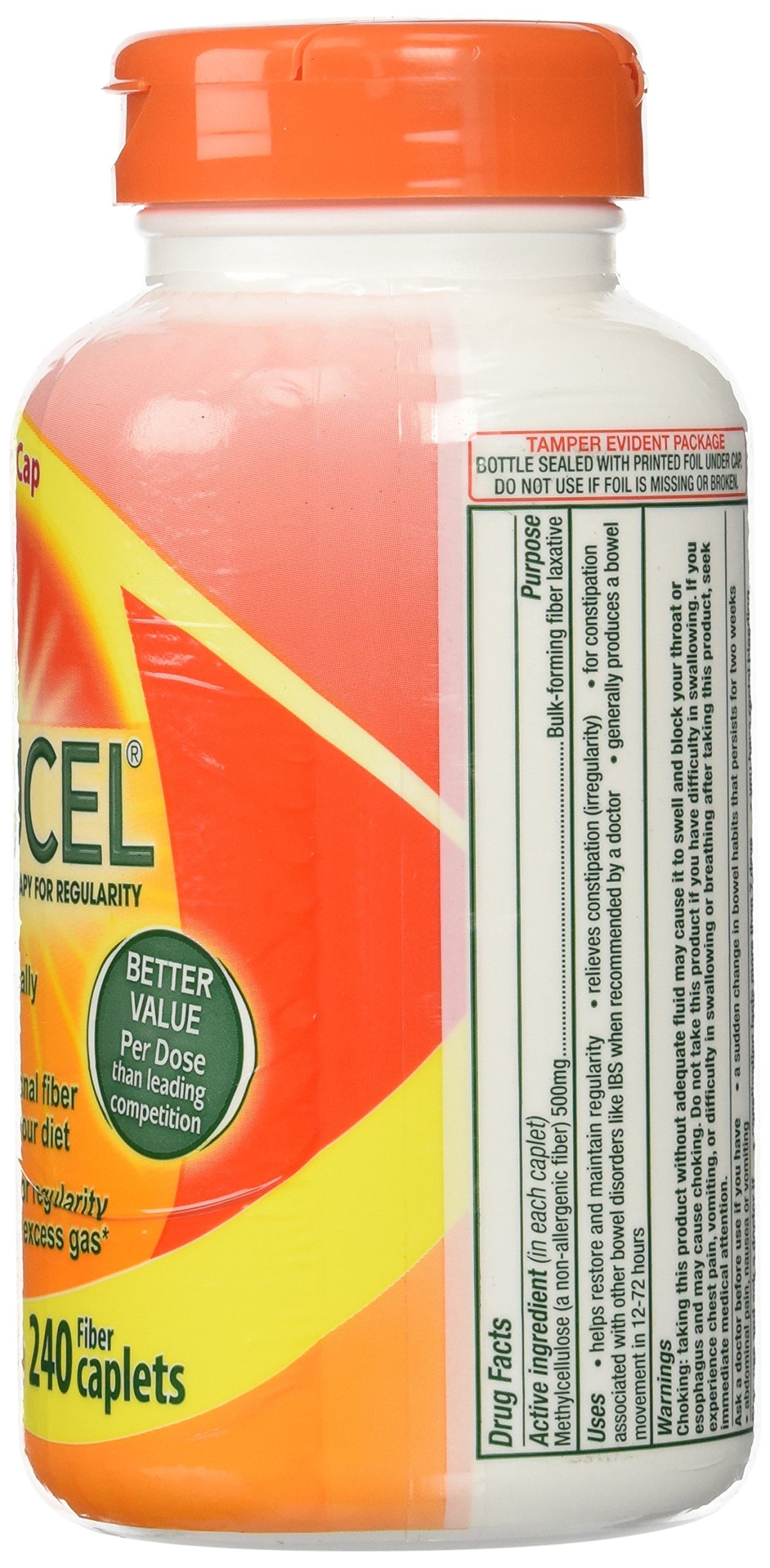 Citrucel Fiber Therapy for Regularity 500 mg - 240 Caplets - image 2