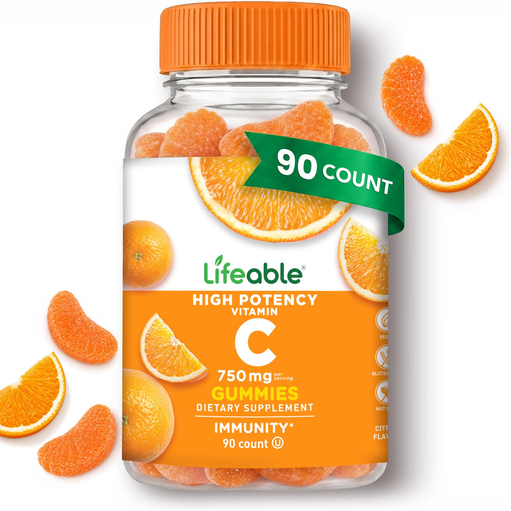 Lifeable Vitamin C Gummies for Immune Support - 90 Count
