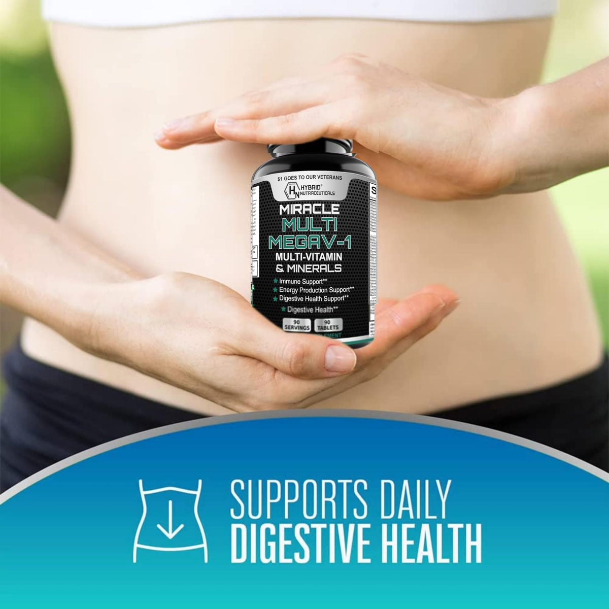 Hybrid Nutraceuticals MEGAV-1 Multivitamin with Probiotics - 90 Tablets - image 6