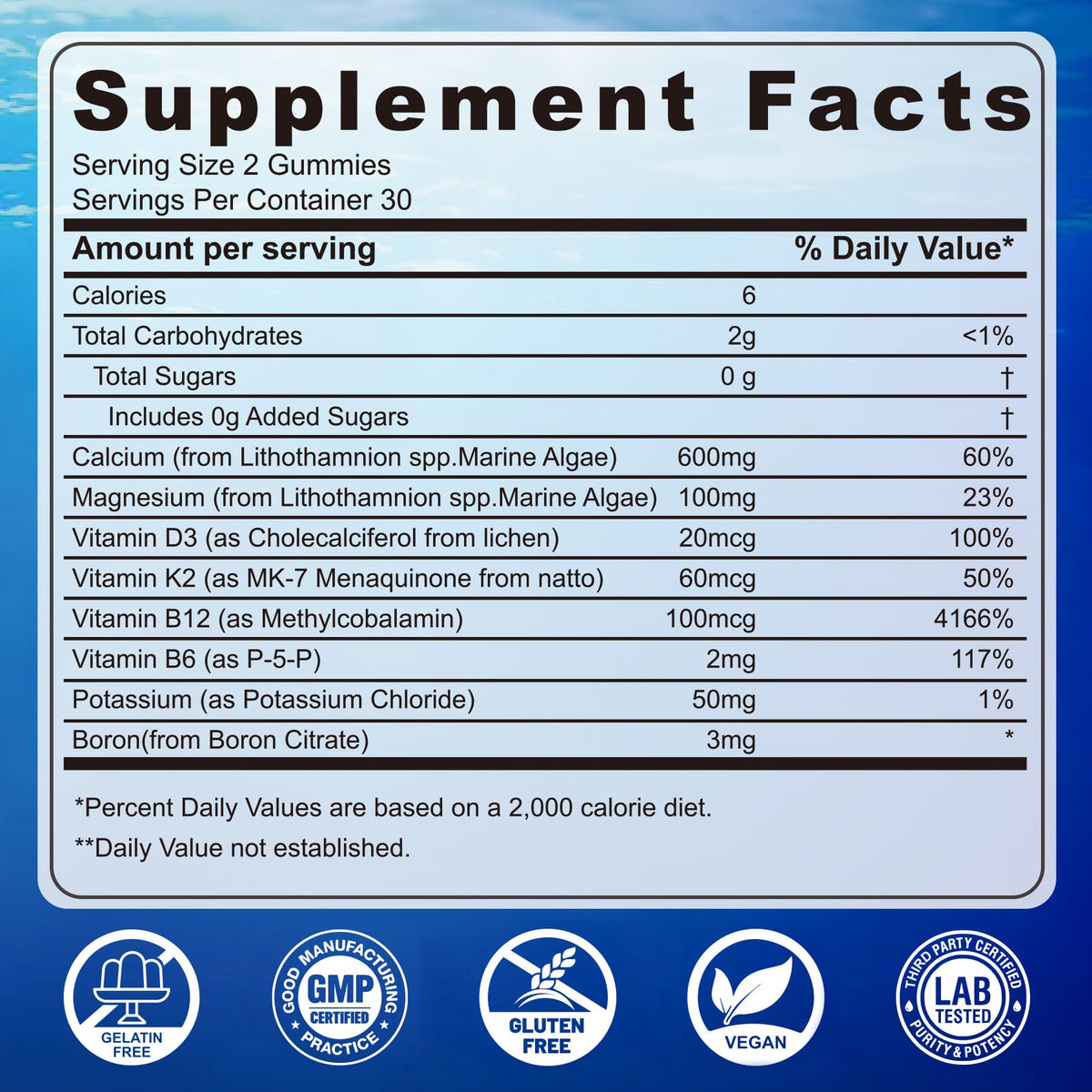 EnvyCure Calcium Gummies with Vitamin D3 K2 Magnesium - 120 Count - image 2