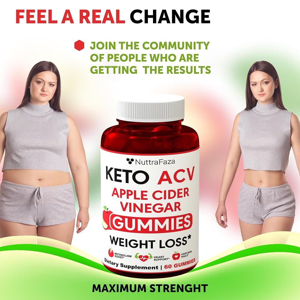 NuttraFaza Keto ACV Gummies with Beetroot - 60 Count - image 3