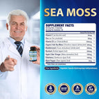 Organic Cadane Irish Sea Moss Powder Capsules - 120 Vegetarian Capsules - image 3