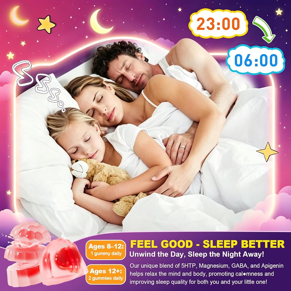 LILICARE 5HTP Gummies with Magnesium Glycinate - Melatonin Free Sleep