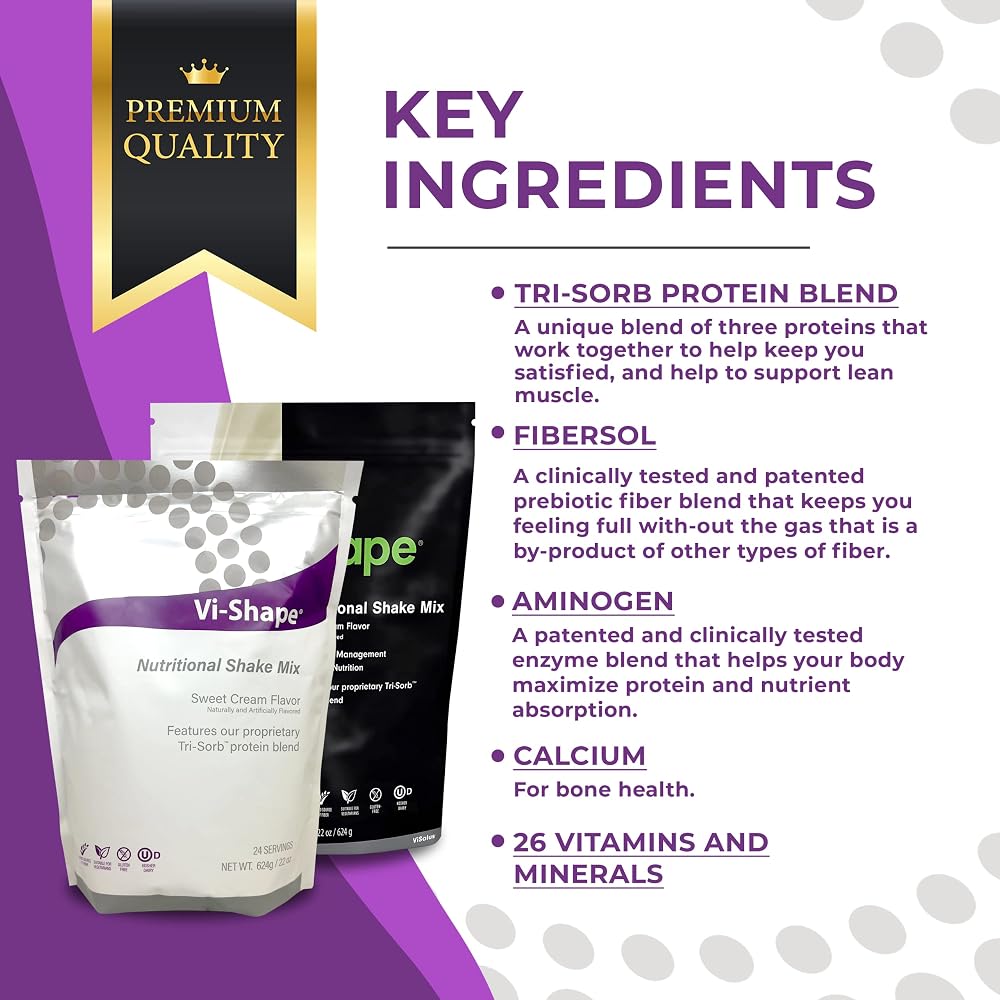 ViSalus Vi-Shape Original Nutritional Shake Mix Sweet Cream - 22 oz - image 5