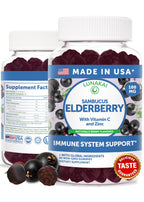 Lunakai Black Sambucus Elderberry Gummies Immune Support - 60 Count