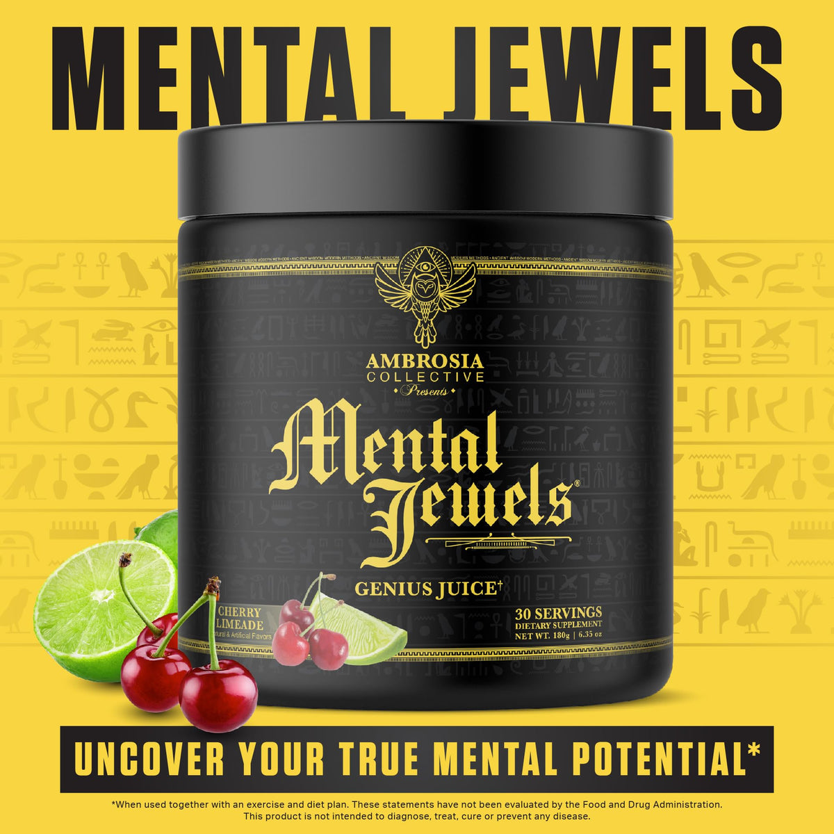 Ambrosia Mental Jewels Nootropic Brain Supplement Powder - 30 Servings - image 5