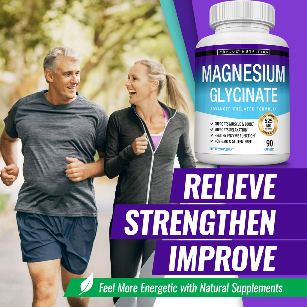 Toplux Magnesium Glycinate 525mg - 90 Capsules - image 7