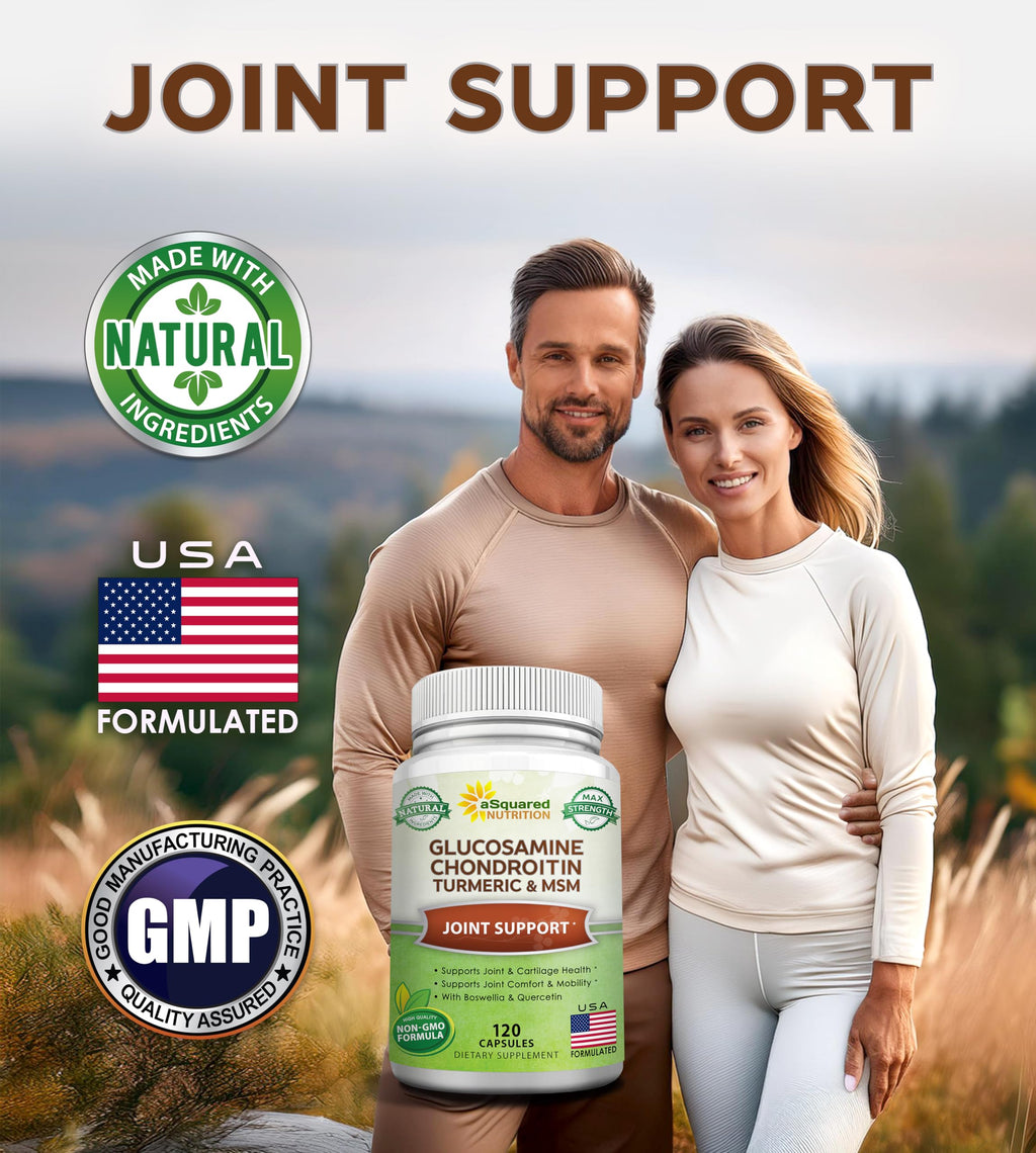 aSquared Nutrition Glucosamine Chondroitin MSM Boswellia Joint Support - image 2