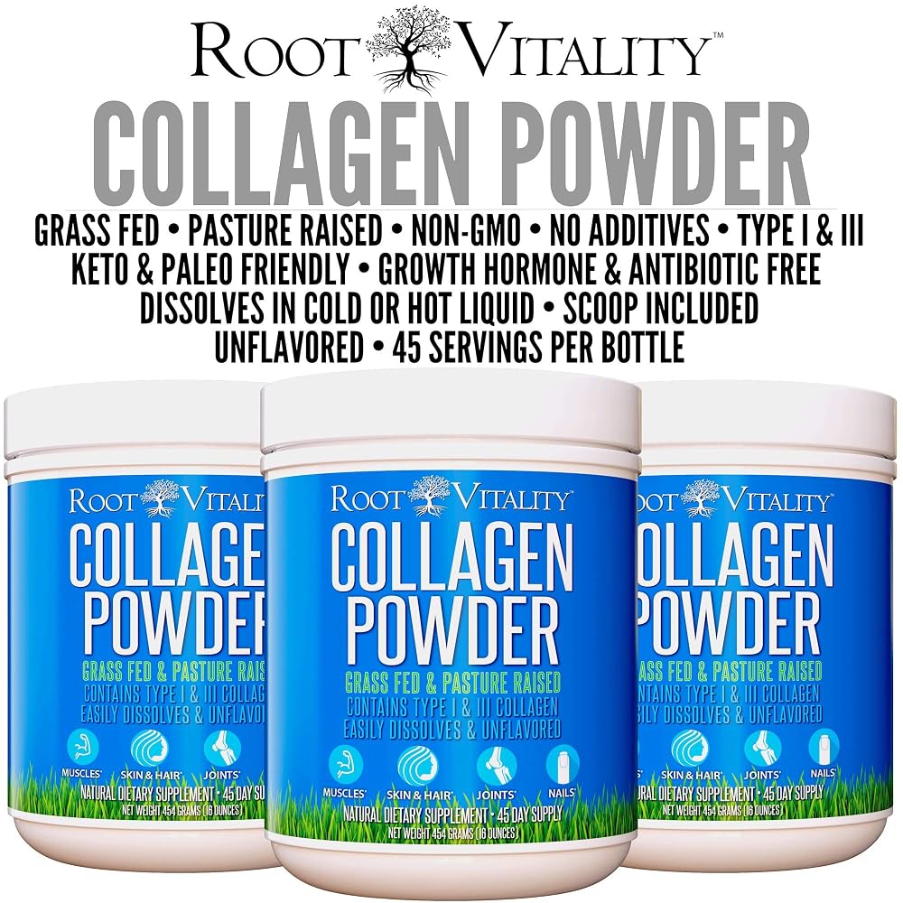 Root Vitality Collagen Peptides Powder - 45 Servings - image 4