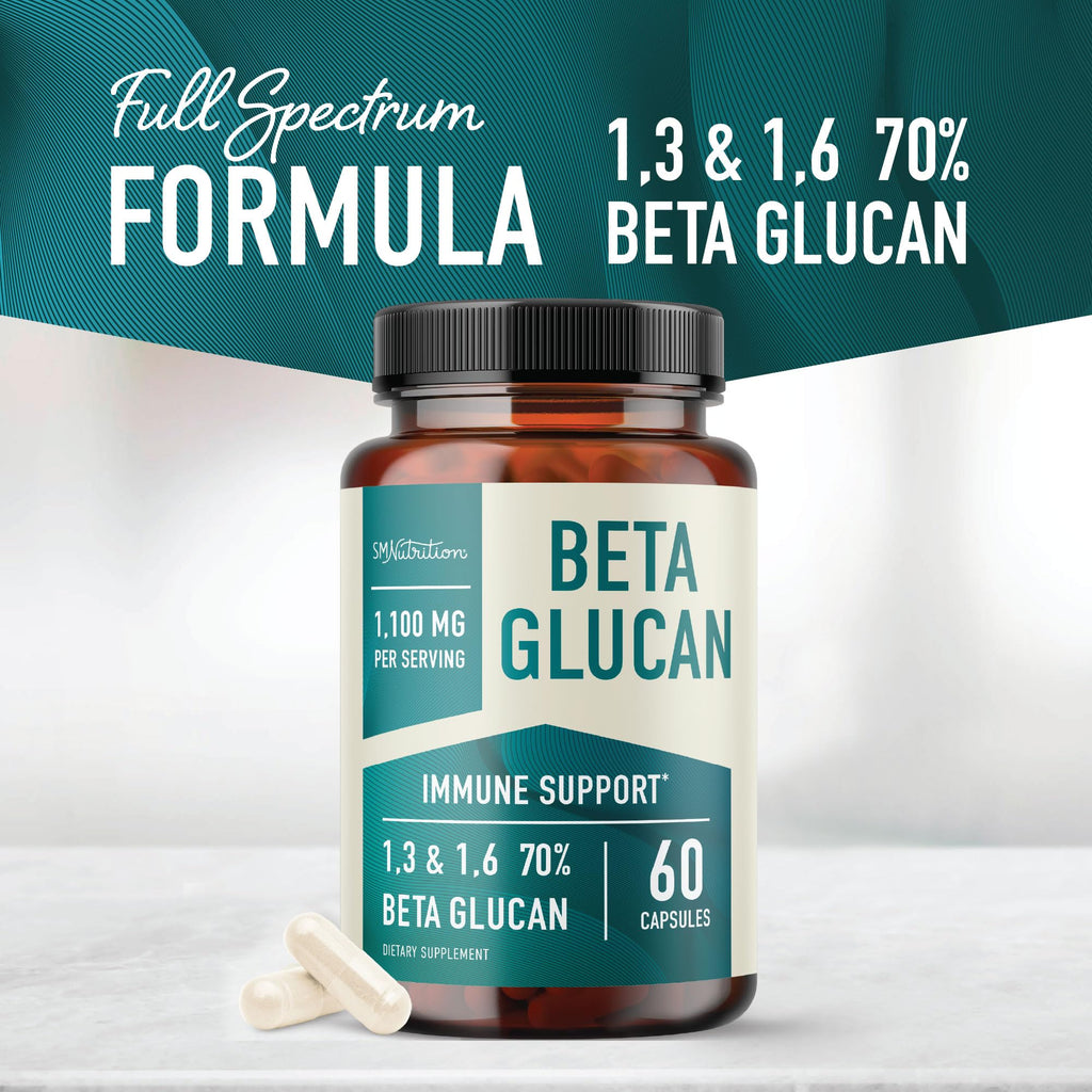 Smoky Mountain Naturals Beta Glucan 1100mg Immunity Support - 60 Capsules - image 3