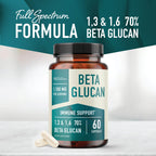 Smoky Mountain Naturals Beta Glucan 1100mg Immunity Support - 60 Capsules - image 3