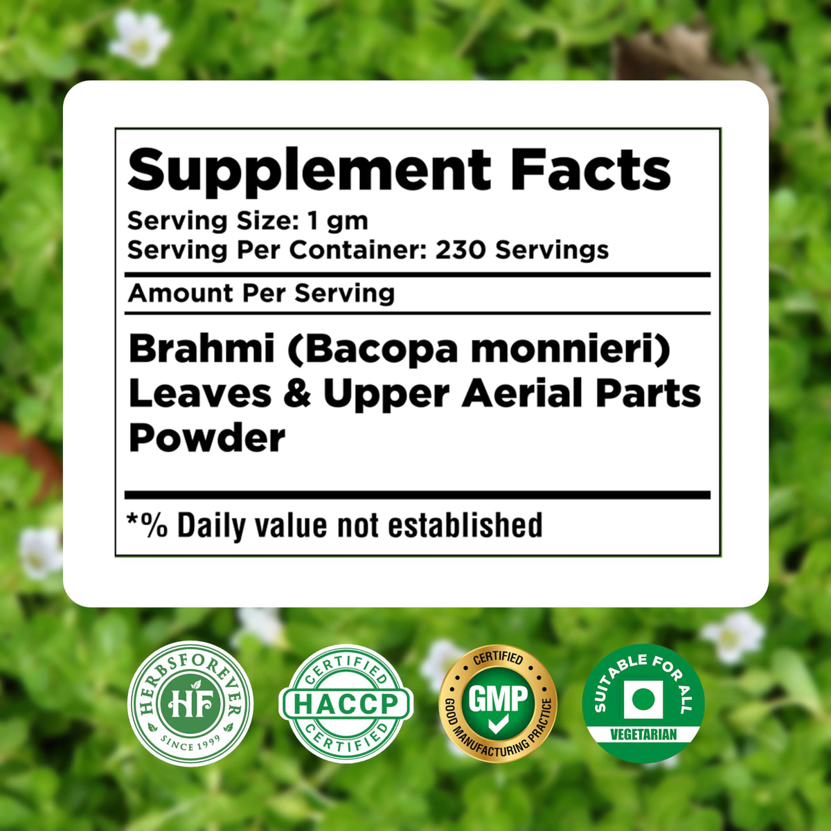 Herbsforever Brahmi Powder 100% Pure Bacopa Monnieri - 230g - image 4