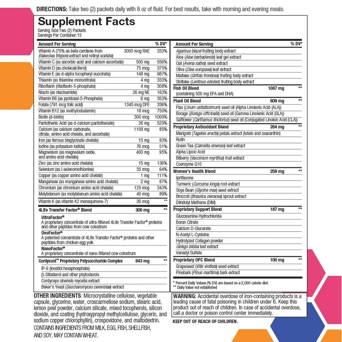 4Life RiteStart Women Multivitamin with CoQ10 - 30 Packets - image 2