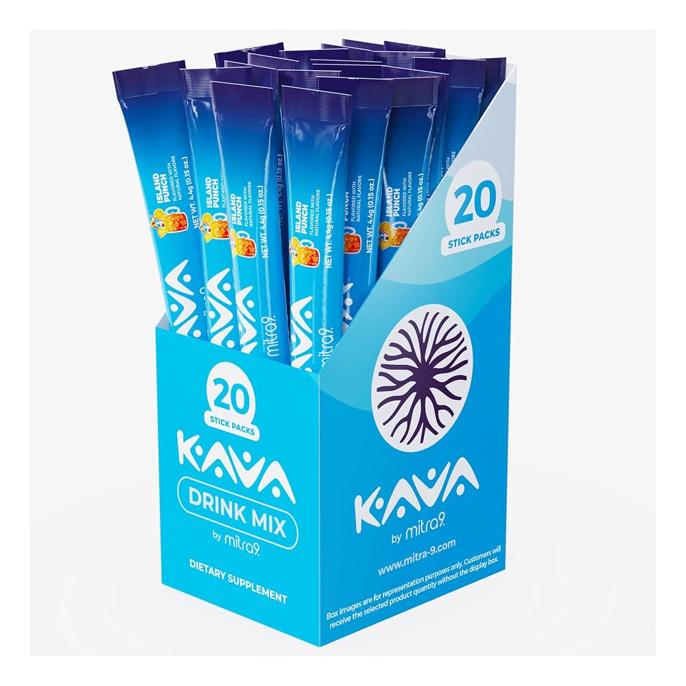 Mitra9 Kava Drink Mix Island Punch Relaxation - 20 Stick Packs - image 2