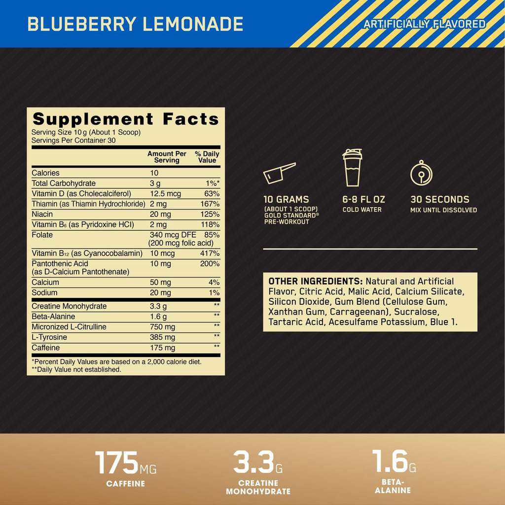 Optimum Nutrition Gold Standard Pre Workout with Creatine