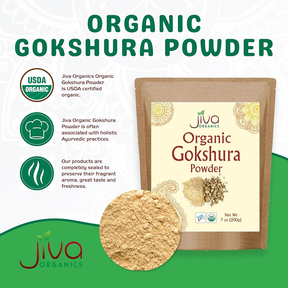 Jiva Organics Gokshura Powder - 7 Ounce - image 2