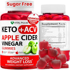 Vital Pulse Keto ACV Gummies Sugar Free Weight Loss - 60 Gummies