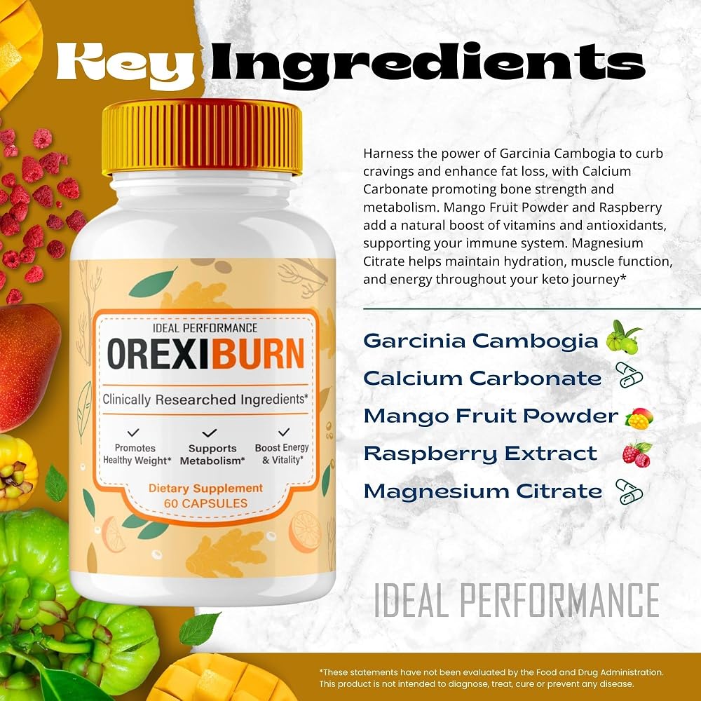 IDEAL PERFORMANCE OrexiBurn Keto Capsules Advanced Formula - 180 Capsules - image 6