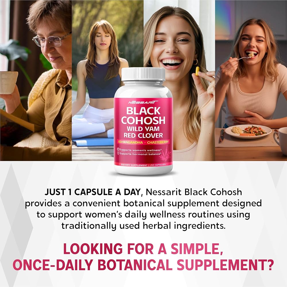 Nessarit Black Cohosh Complete 7-in-1 Formula - 150 Capsules - image 2