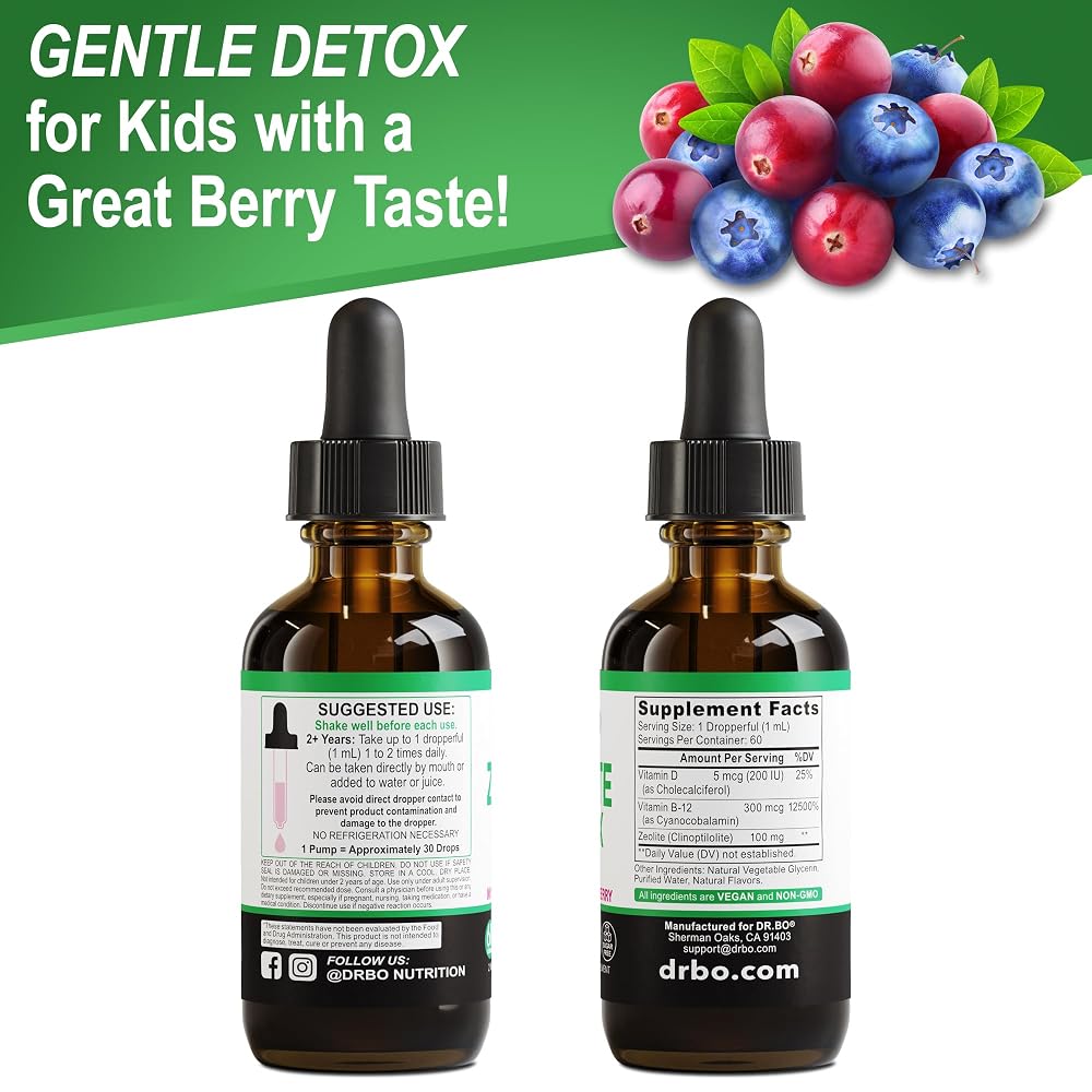 DR. BO Zeolite Detox for Kids Liquid Drops - 2 Fl Oz - image 9