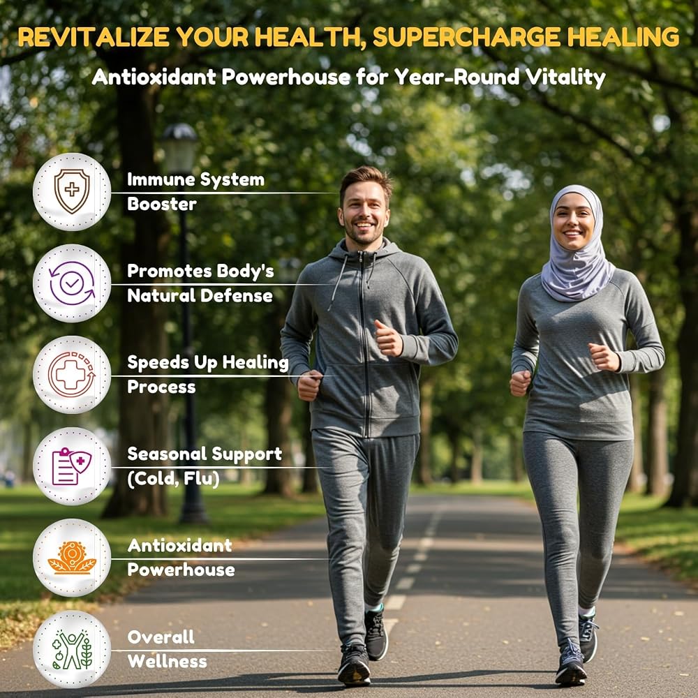 SHIFAA NUTRITION Halal Vitamin C-500 Tablets 60 Servings. Vegetarian