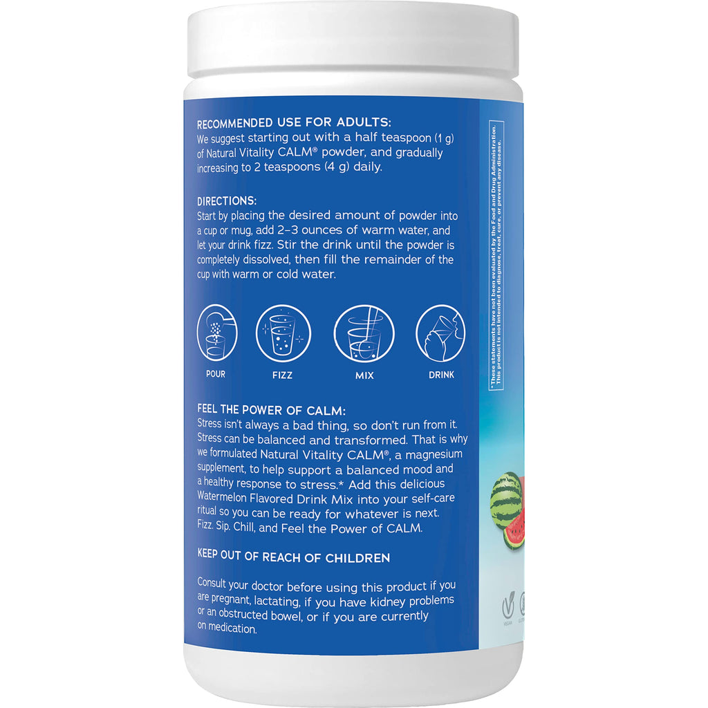Natural Vitality Calm Magnesium Powder Watermelon - 16 oz - image 14