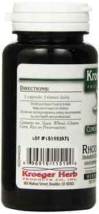 Kroeger Herb Rhodiola Rosea Vegetarian Capsules - 90 Count - image 2