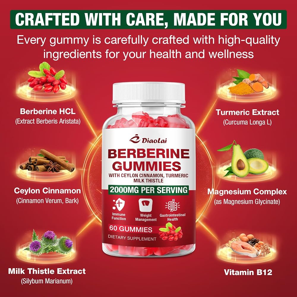 DIAOLAI Berberine Gummies 2000mg