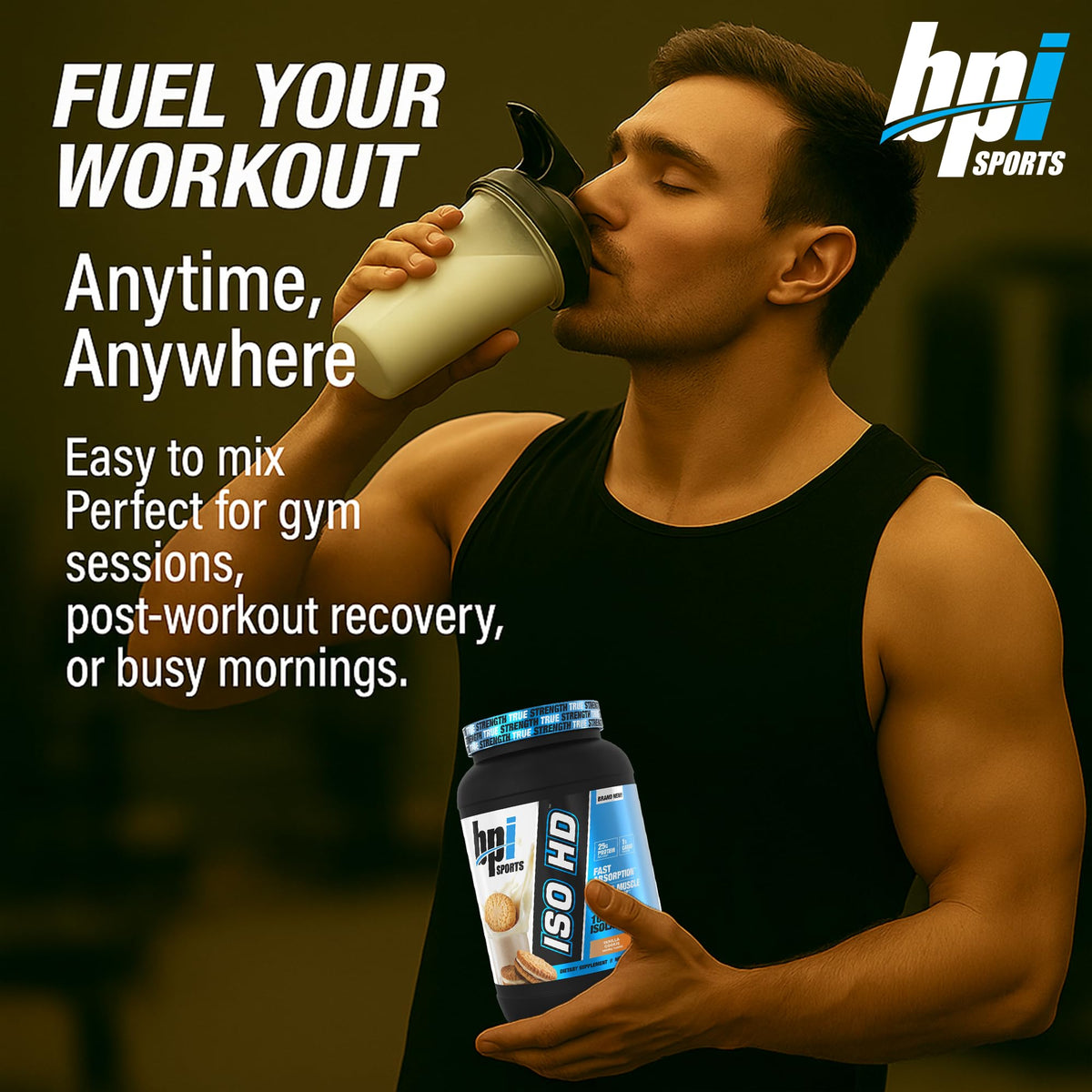 BPI Sports ISO HD Isolate Protein Powder Vanilla Cookie - 23 Servings - image 2