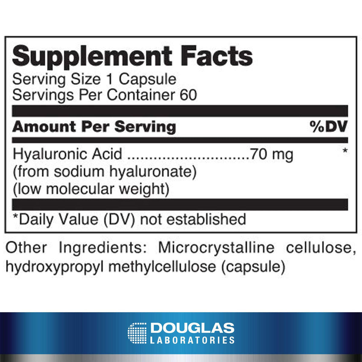 Douglas Laboratories Hyaluronic Acid - 60 Capsules - image 2