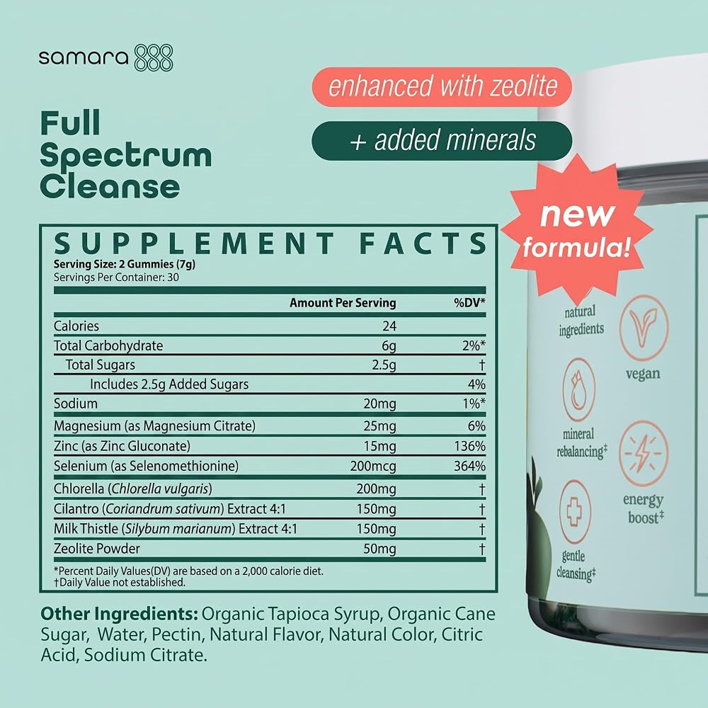 Samara 888 Zeolite Detox for Kids & Adults