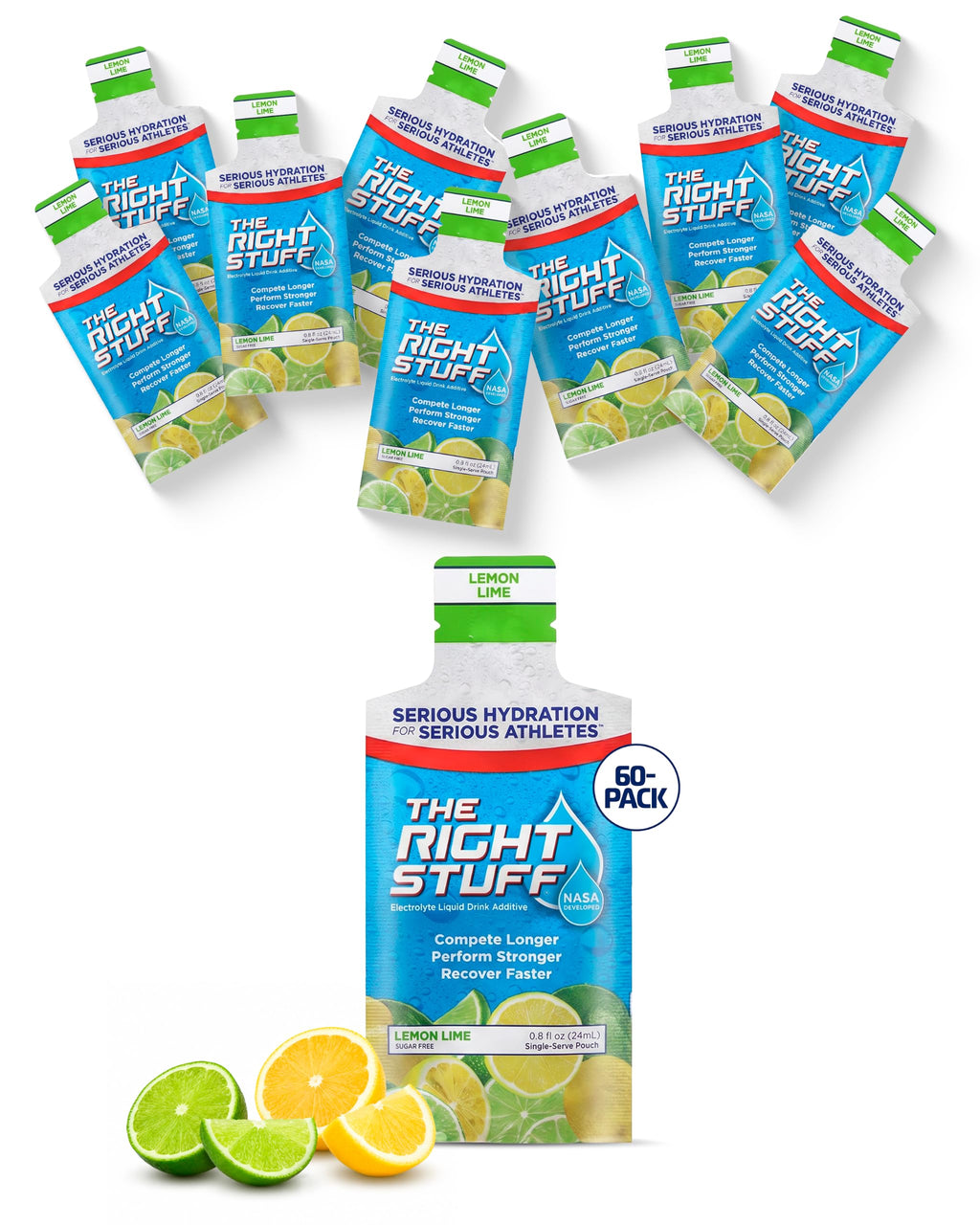 The Right Stuff NASA Electrolyte Drink Concentrate - 60 Count