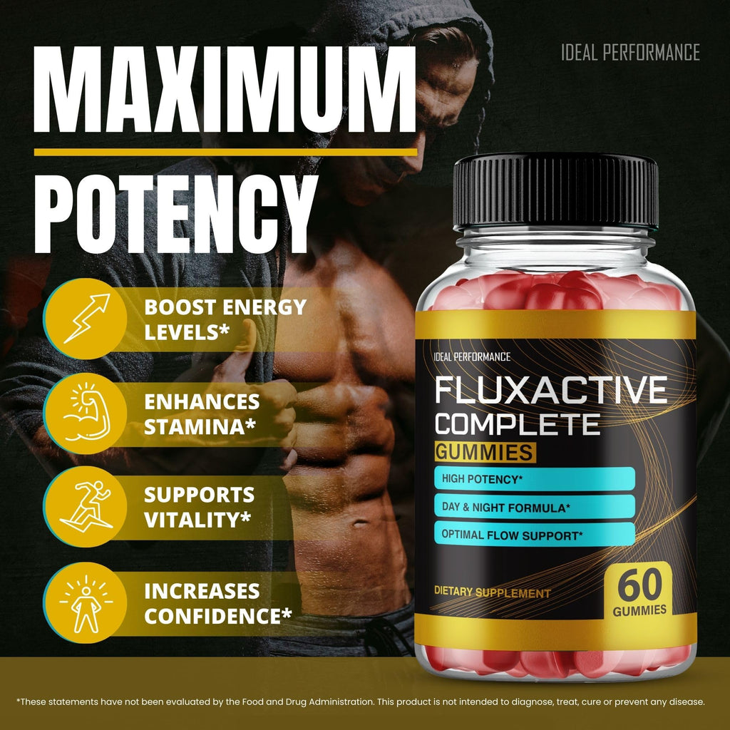 IDEAL PERFORMANCE Fluxactive Complete Gummies Max Strength - 60 Gummies - image 4
