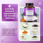 Sotalix Advanced Resveratrol 6-in-1 with Grape Seed & Quercetin - 150 Capsules - image 4
