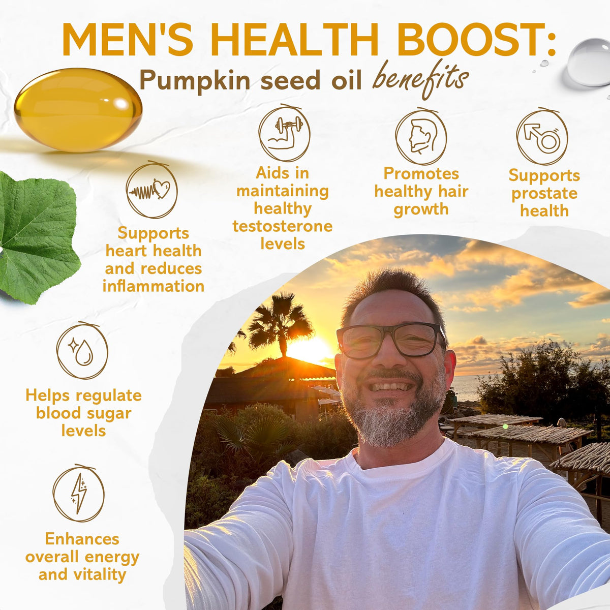 vibraxlabs Pumpkin Seed Oil - 100% Cold Pressed Pure 1000mg - image 3