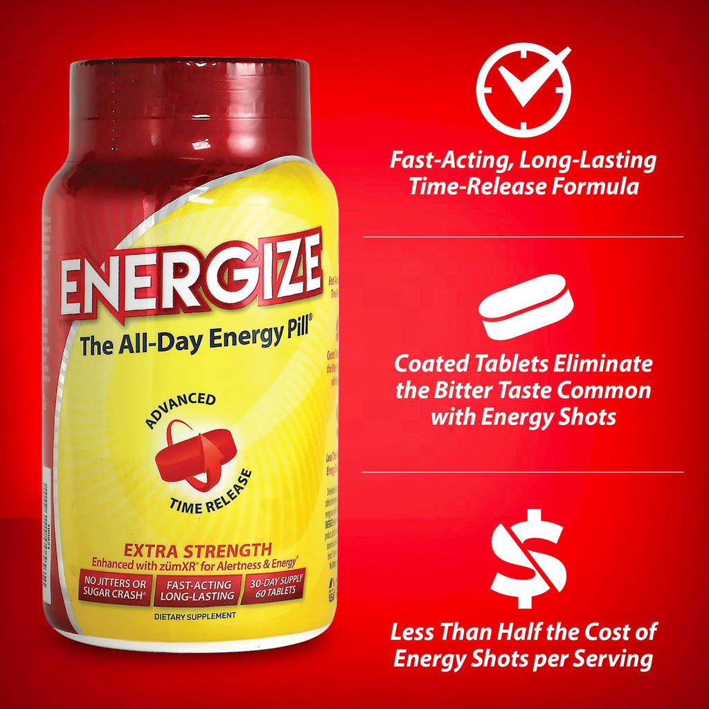 iSatori Energize Caffeine Pills Time Release - 84 Tablets