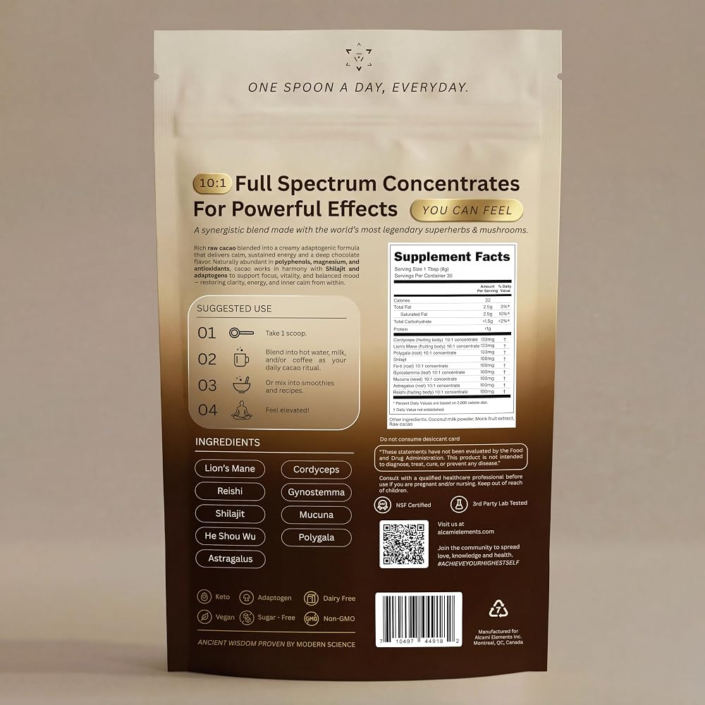 alcami elements Mushroom Coffee 10X Concentrated Extract