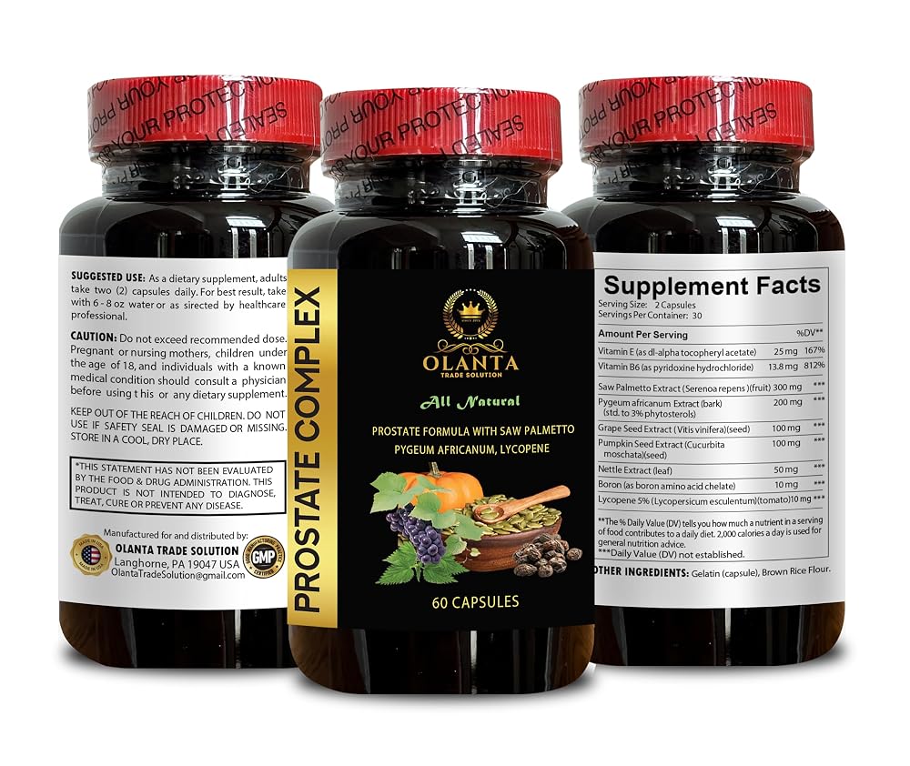 Natural Prostate Complex Herbal Support with Saw Palmetto - 60 Capsules - image 5