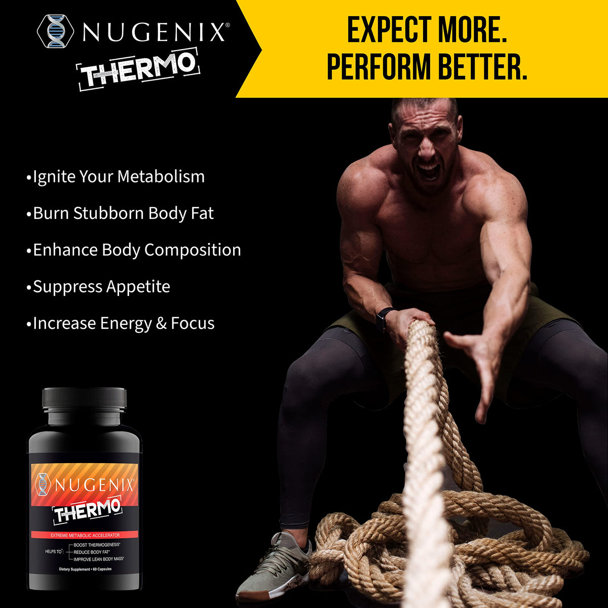 Nugenix Thermo - Thermogenic Fat Burner Supplement for Men