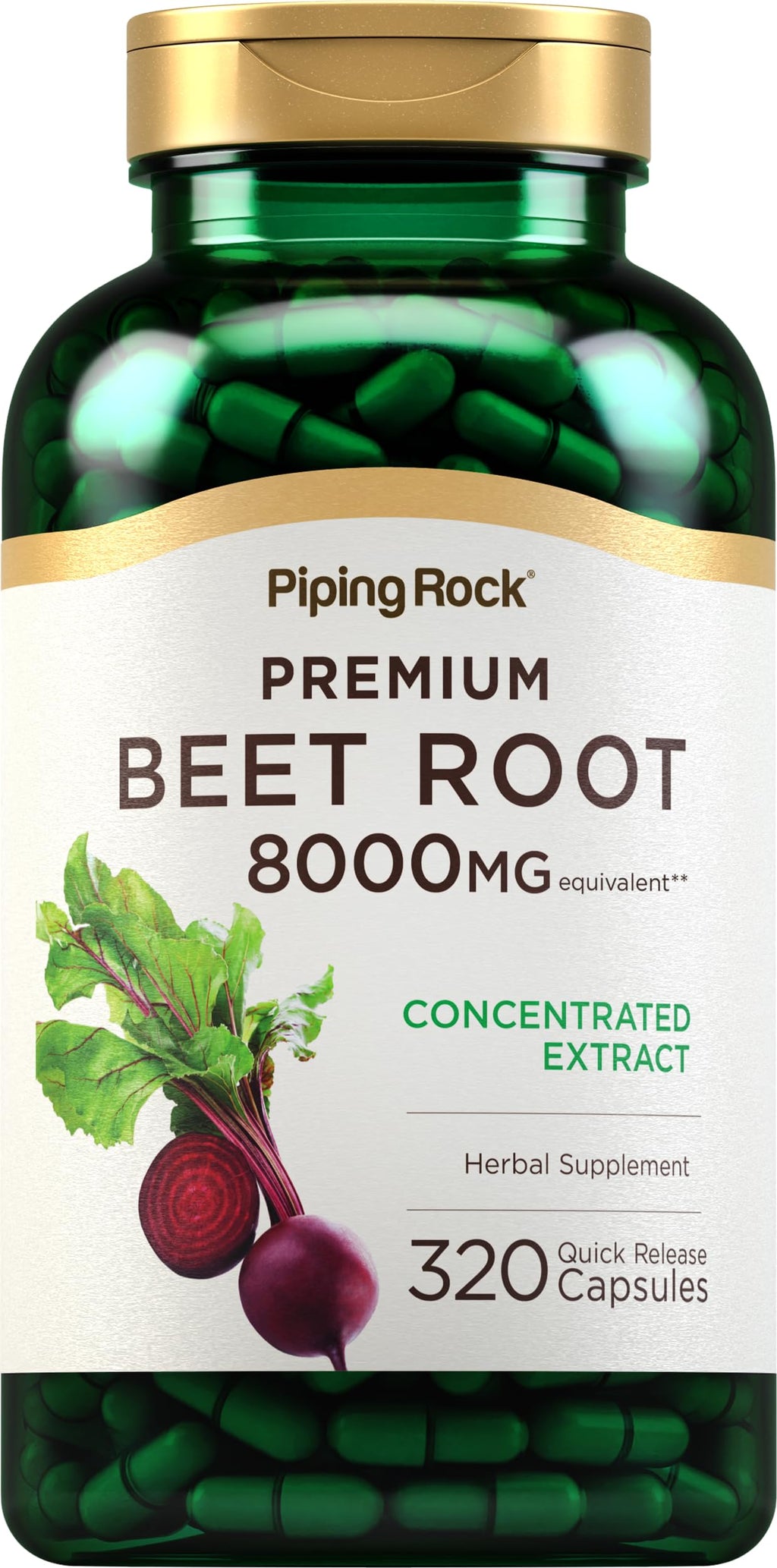 Piping Rock Beet Root Powder Capsules - 320 Count