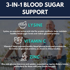 Del Mar Health Max-LyZinC L-Lysine 1100mg Zinc Vitamin C - 180 Capsules - image 4