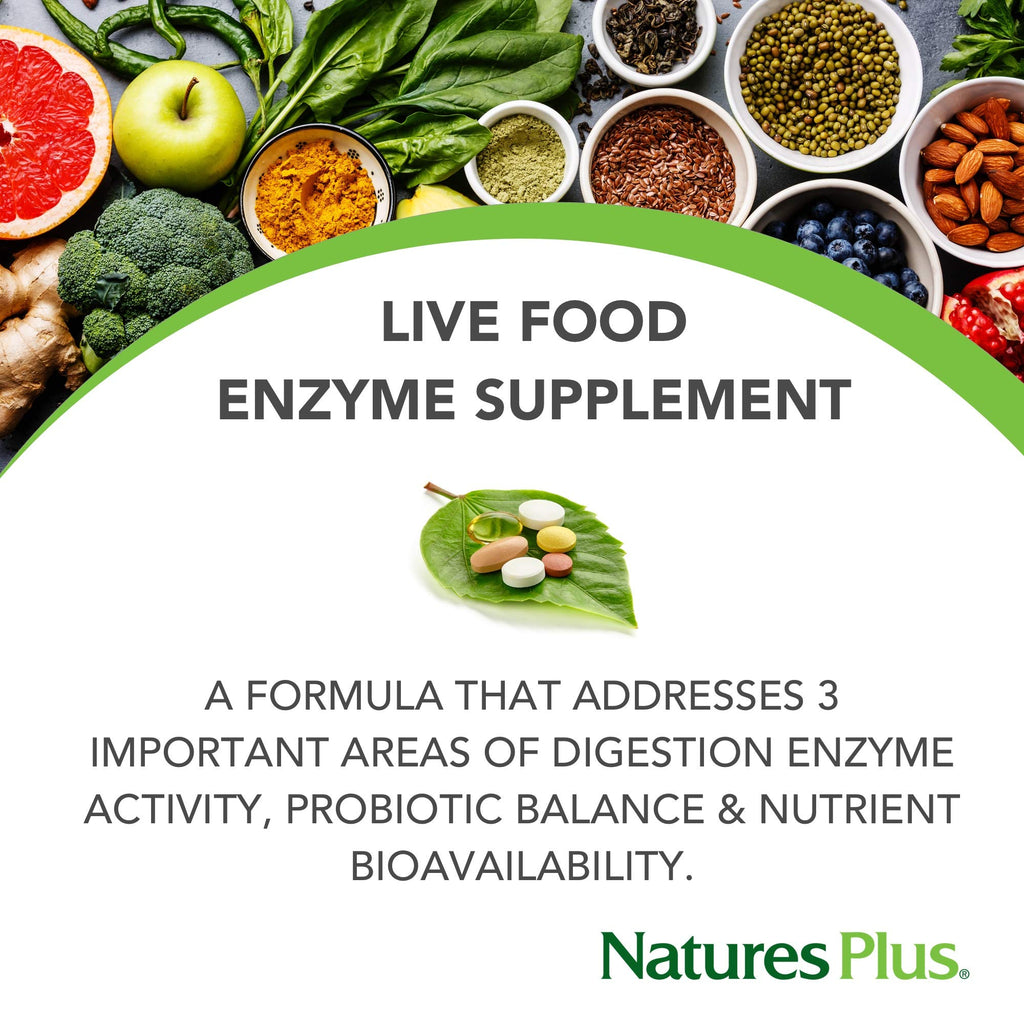 NaturesPlus Natures Plus ActiZyme - Gut Health Supplement