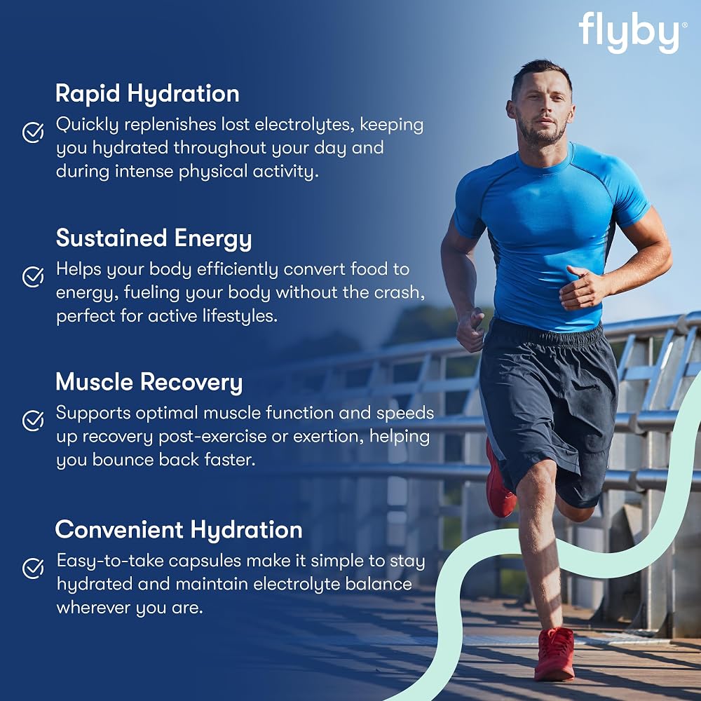 Flyby Electrolyte Capsules, No Added Sugar, Non-GMO - 60 Count - image 4