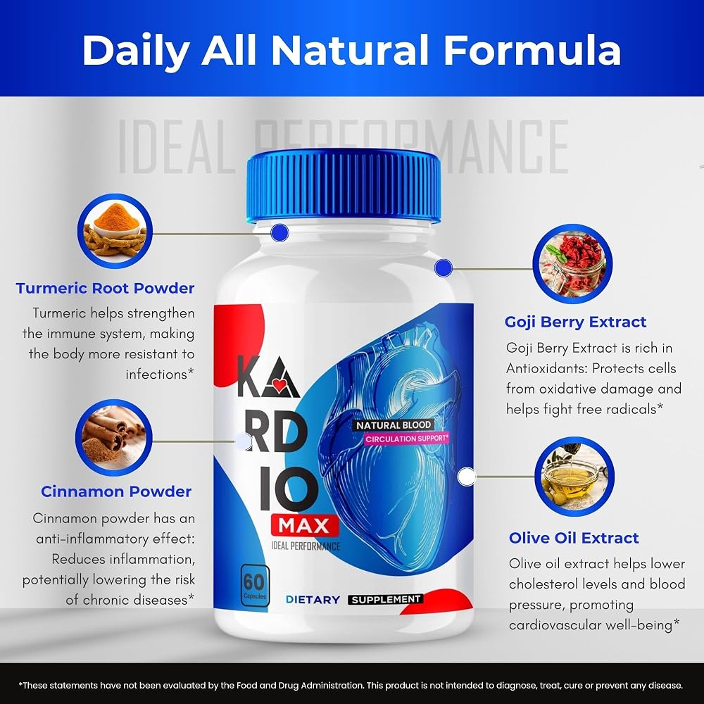 IDEAL PERFORMANCE Kardio Max All Natural Formula - 180 Capsules - image 7