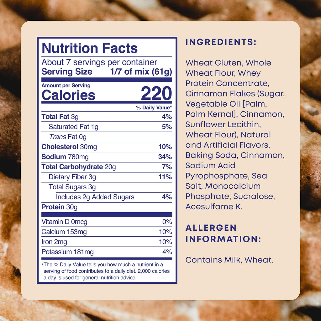 Phoros Nutrition Protein Pancake Mix Cinnamon - 14 Ounce - image 7